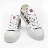 LTS-U-Dog-MR-Dog-220124VY10 @ Dog Mom Re-Dog Black Red Paws Low Top Shoes