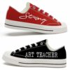 LTS-U-Job-SRB-Atcr-220124NA10 @ Art Teacher Strong Red Blac-Art Teacher Strong Black Red Low Top Shoes
