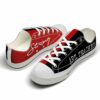 LTS-U-Job-SRB-Atcr-220124NA10 @ Art Teacher Strong Red Blac-Art Teacher Strong Black Red Low Top Shoes