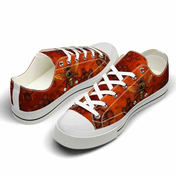 LTS-U-Ani-BH-Bee-220124VY10 @ Bee Brown Hiv-Bee Gold Brown Hive Low Top Shoes