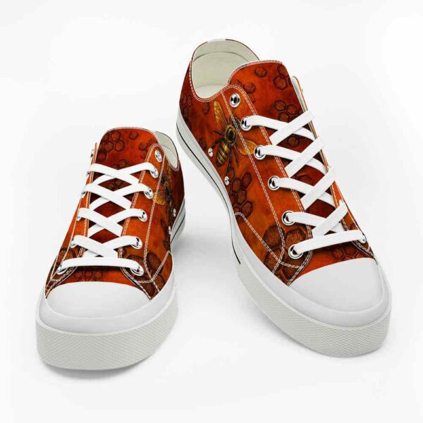 LTS-U-Ani-BH-Bee-220124VY10 @ Bee Brown Hiv-Bee Gold Brown Hive Low Top Shoes