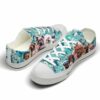 LTS-U-Dog-BF-Dog-220124VY10 @ Dog Blue Flower-Dog Candy Flower Blue Low Top Shoes