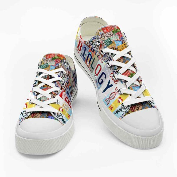 LTS-U-Job-LP-Blg-220124NA10 @ Biology License Plat-Biologist License Plate Low Top Shoes