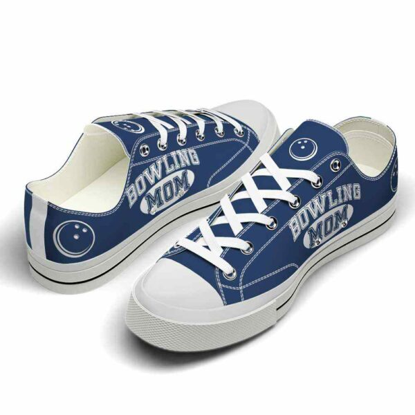 LTS-U-Hobb-MB-Bwl-220124VY10 @ Bowling Mom Bal-Bowling Ball Navy Background Low Top Shoes
