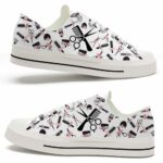 LTS-U-Job-FTP-Hsty-220124VY10 @ Hairstylist Flowers Tool Patter-Hairstylist Flowers Tools Pattern Low Top Shoes