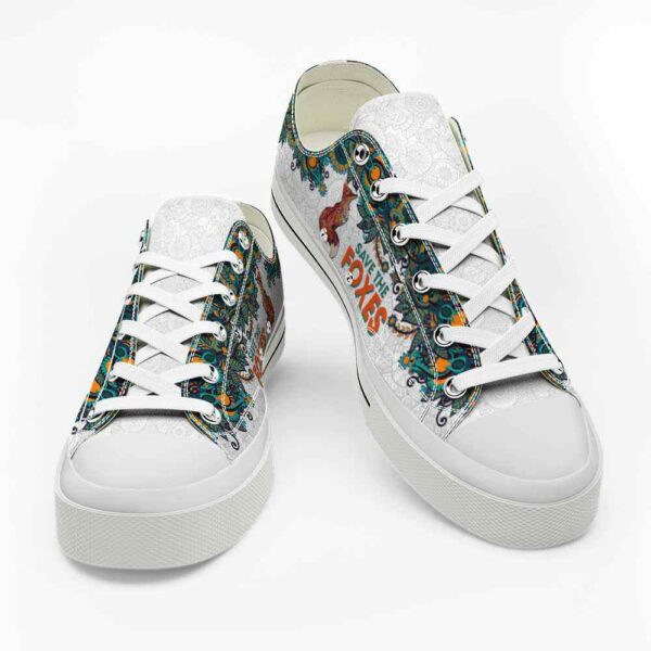 LTS-U-Ani-STA-Fox-220124VY10 @ Fox Save The Anima-Fox Paisley Save The Foxes Low Top Shoes