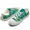 LTS-U-Ani-WG-Drgf-220124VY10 @ Dragonfly Wing Gree-Dragonfly Green Scale Wing Low Top Shoes
