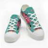 LTS-U-Ani-ZF-Flmg-220124VY10 @ Flamingo Zip Flower-Flamingo Zipper Flower Low Top Shoes