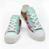 LTS-U-Ani-PF-Hrse-220124NA10 @ Horse Pink Flowe-Horse Pink Flowers Low Top Shoes