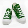 LTS-U-Ctry-GS-Irsh-220124VY11 @ Irish Green Sharmroc-Irish Clover Heart Low Top Shoes