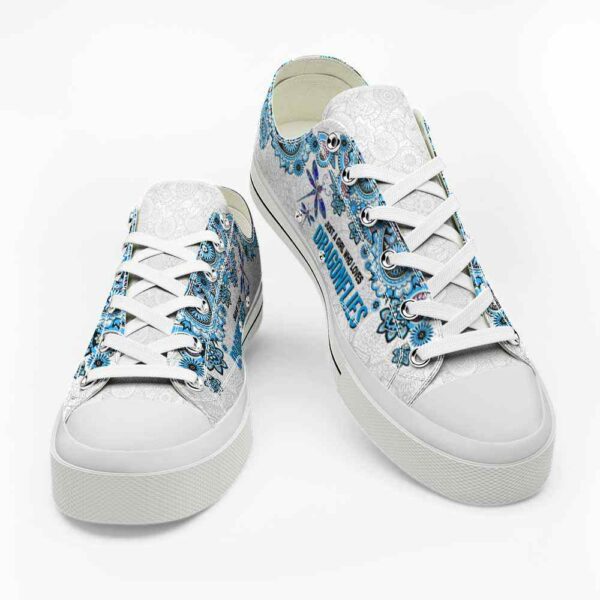 LTS-U-Ani-STD-Drgf-220124VY10 @ Dragonfly Save The Dragonflie-Dragonfly Mandala Save The Dragonflies Low Top Shoes