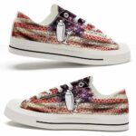 LTS-U-Job-LUF-Btd-220124NA10 @ Bartender Leather USA Fla-Bartender Leather Usa Flag Low Top Shoes