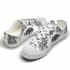 LTS-U-Dog-ZM-Dach-220124NA10 @ Dachshund Zip Mandal-Dachshund Zipper Mandala Low Top Shoes