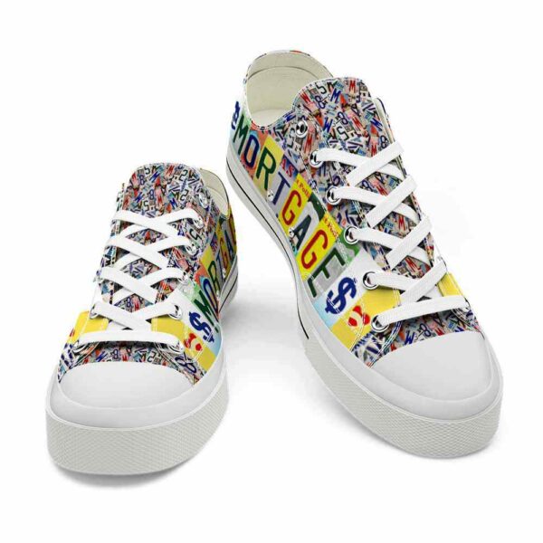 LTS-U-Job-ML-Relt-220124NA10 @ Realtor Mortagage Loa-Realtor Mortgage License Plate Low Top Shoes