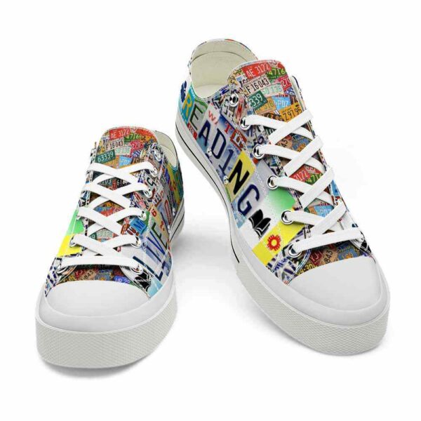 LTS-U-Hobb-LLR-Book-220124NA10 @ Reading Live Love Rea-Book Live Love Read License Plate Low Top Shoes