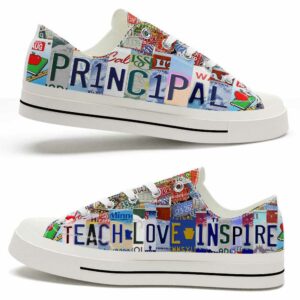 LTS-U-Job-TLI-T8-220124NA10 @ Principal Teach Love Inspir-Principal Teach Love Inspire License Plate Low Top Shoes