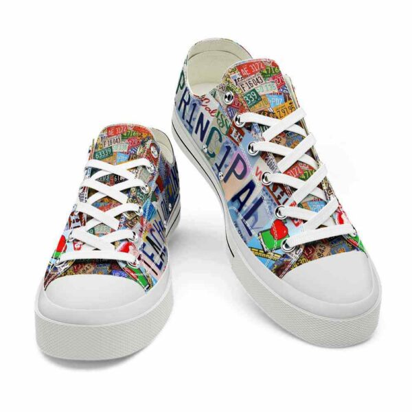 LTS-U-Job-TLI-T8-220124NA10 @ Principal Teach Love Inspir-Principal Teach Love Inspire License Plate Low Top Shoes
