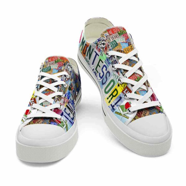 LTS-U-Job-LP-Mote-220124NA10 @ Montessori License Plat-Montessori Teach Love Inspire License Plate Low Top Shoes