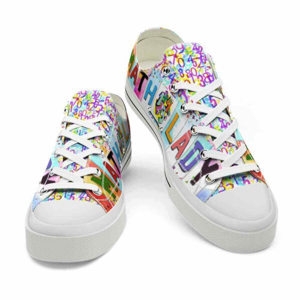 LTS-U-Job-MLLP-T5-220124NA10 @ Math Lady License Plat-Math Teacher Math Lady License Plate Low Top Shoes