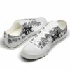 LTS-U-Ani-MBW-Rcon-220124VY10 @ Raccoon Mandala Black Whit-Raccoon Black White Mandala Low Top Shoes