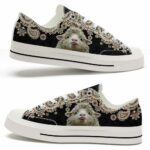 LTS-U-Ani-GM-Shep-220124NA10 @ Sheep Gold Mandal-Sheep Gold Mandala Low Top Shoes