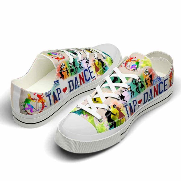 LTS-U-Hobb-LP-Tdan-220124NA10 @ Tap Dance License Plat-Tap Dance License Plate Low Top Shoes