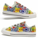 LTS-U-Job-HH-Relt-220124NA10 @ Realtor House Hunte-Realtor House Hunter License Plate Low Top Shoes