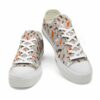 LTS-U-Ani-AP-Rcon-220124VY10 @ Raccoon Animal Patter-Raccoon Retro Pattern Low Top Shoes
