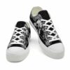LTS-U-Dog-PBW-Pug-220124VY10 @ Pug Paisley Black Whit-Pug Paisley Black White Low Top Shoes