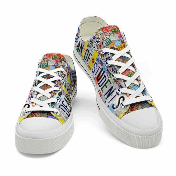 LTS-U-Job-DOSL-Tcer-220124NA10 @ Teacher Dean of Students License Plat-Teacher Dean Of Students License Plate Low Top Shoes