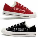 LTS-U-Job-SB-T8-220124NA10 @ Principal Strong B-Principal Strong Red Black Low Top Shoes
