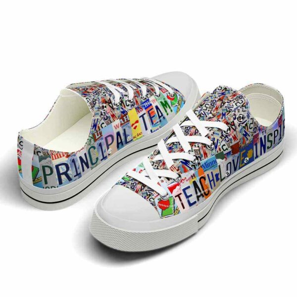 LTS-U-Job-TLI-Tcer-220124NA10 @ Teacher Teach Love Inspire-Teacher Principal Team Teach Love Inspire Plate Low Top Shoes
