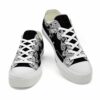 LTS-U-Ani-BWM-Sark-220124VY10 @ Shark Black White Mandal-Shark Black White Mandala Low Top Shoes