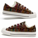 LTS-U-Job-VB-T11-220124VY10 @ Librarian Vintage Bookshel-Librarian Vintage Bookshelf Low Top Shoes