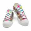LTS-U-Ani-CAC-Slth-220124VY10 @ Sloth Cute Animal Colo-Sloth Colorful Rainbow Low Top Shoes