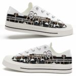 LTS-U-Hobb-IW-Oboe-220124VY10 @ Oboe Instrument Whit-Oboe Instrument White Low Top Shoes