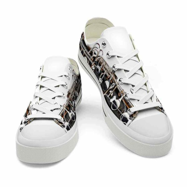 LTS-U-Hobb-IW-Oboe-220124VY10 @ Oboe Instrument Whit-Oboe Instrument White Low Top Shoes