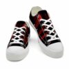 LTS-U-Hobb-RW-Skl-220124NA10 @ Skull Red Woo-Skull Red Dark Wood Low Top Shoes