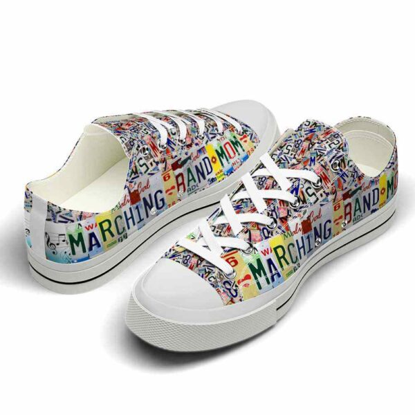 LTS-U-Hobb-MBM-MBan-220124NA10 @ Marching Band Mo-Marching Band License Plate Low Top Shoes