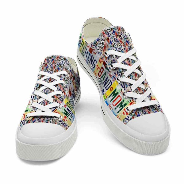 LTS-U-Hobb-MBM-MBan-220124NA10 @ Marching Band Mo-Marching Band License Plate Low Top Shoes