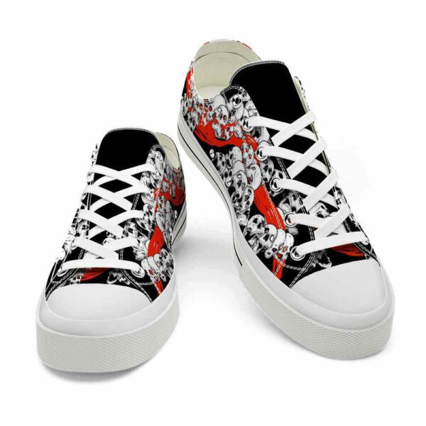 LTS-U-Hobb-BL-Skl-220124VY10 @ Skull Blood Lin-Skull Skull Blood Trail Low Top Shoes