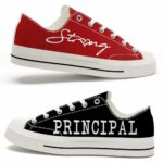 LTS-U-Job-SB-T8-220124VY10 @ Principal Strong B-Principal Strong Black Red Low Top Shoes