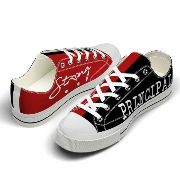 LTS-U-Job-SB-T8-220124VY10 @ Principal Strong B-Principal Strong Black Red Low Top Shoes