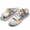 LTS-U-Hobb-LP-Quil-220124NA10 @ Quilting License Plat-Quilting License Plate Low Top Shoes
