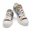 LTS-U-Hobb-LP-Quil-220124NA10 @ Quilting License Plat-Quilting License Plate Low Top Shoes