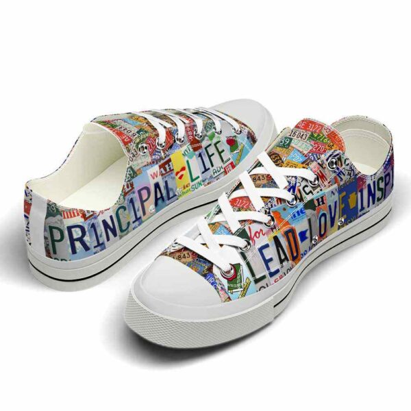 LTS-U-Job-LLLP-T8-220124NA10 @ Principal Life LLI License Plat-Principal Lead Love Inspire License Plate Low Top Shoes