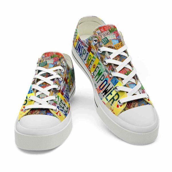 LTS-U-Job-SIE-Tcer-220124NA10 @ Teacher See Inspire Empowe-Teacher See Inspire Empower License Plate Low Top Shoes