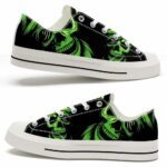 LTS-U-Hobb-BGC-Skl-220124VY10 @ Skull Bright Green Captai-Skull Bright Green Low Top Shoes