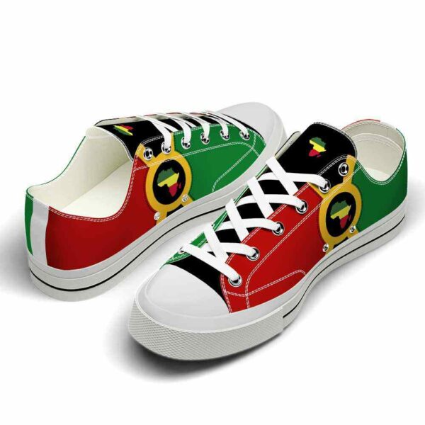 LTS-U-Ctry-RA-Afri-220124NA10 @ Africa Reggae Afric-Africa African Flag Conntinent Low Top Shoes