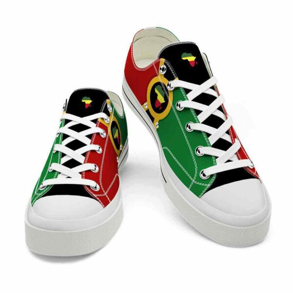 LTS-U-Ctry-RA-Afri-220124NA10 @ Africa Reggae Afric-Africa African Flag Conntinent Low Top Shoes
